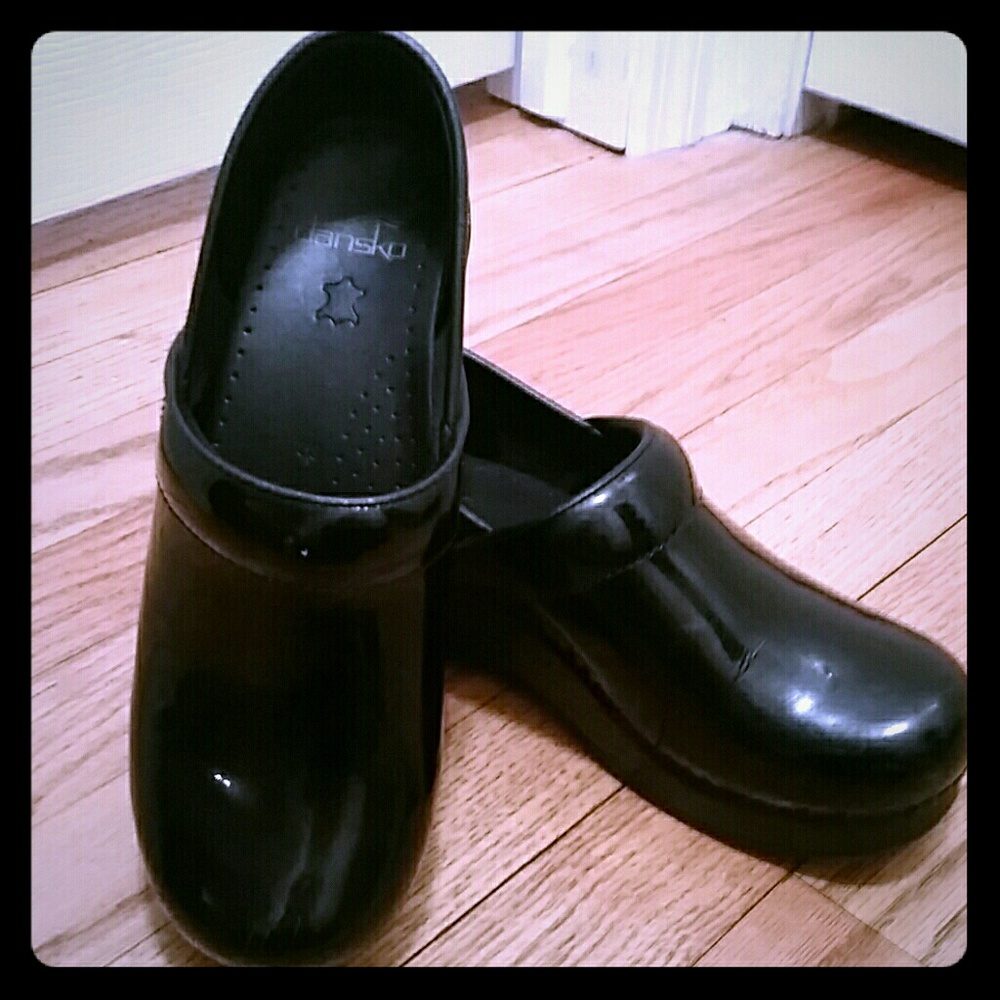 Dansko black clogs